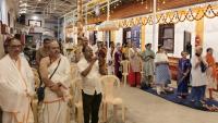 Shri Devi Pujana by HH Swamiji; Picture Courtesy Shri Jaikishan Kandlur