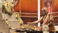 Shri Devi Pujana by HH Swamiji; Picture Courtesy Shri Jaikishan Kandlur