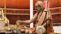 Shri Devi Pujana by HH Swamiji; Picture Courtesy Shri Jaikishan Kandlur