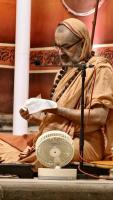 Shri Devi Pujana by HH Swamiji; Picture Courtesy Shri Jaikishan Kandlur