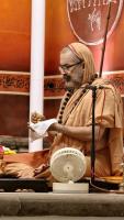 Shri Devi Pujana by HH Swamiji; Picture Courtesy Shri Jaikishan Kandlur