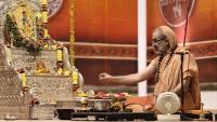 Shri Devi Pujana by HH Swamiji; Picture Courtesy Shri Jaikishan Kandlur