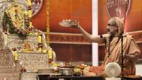 Shri Devi Pujana by HH Swamiji; Picture Courtesy Shri Jaikishan Kandlur