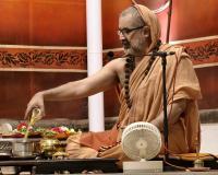 Shri Devi Pujana by HH Swamiji; Picture Courtesy Shri Jaikishan Kandlur