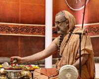 Shri Devi Pujana by HH Swamiji; Picture Courtesy Shri Jaikishan Kandlur