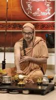 Shri Devi Pujana by HH Swamiji; Picture Courtesy Shri Jaikishan Kandlur