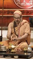Shri Devi Pujana by HH Swamiji; Picture Courtesy Shri Jaikishan Kandlur