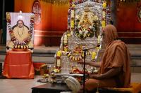 Shri Devi Pujana by HH Swamiji; Picture Courtesy Shri Sadashiv Bana
