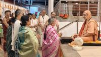 Tirtha Vitarana; Picture Courtesy Shri Jaikishan Kandlur