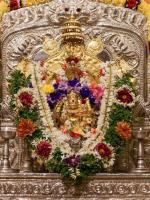 Shri Devi Pujana by HH Swamiji; Picture Courtesy Shri Abhishek Pai