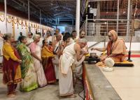 Tirtha Vitarana; Picture courtesy Shri Jaikishan Kandlur