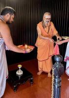 Deepa Prajwalana at Pratishtha, HH Shrimad Vamanashram Anushtana Sannidhi (16 Oct 2024)