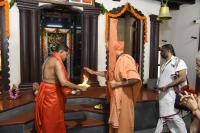 H.H. Swamiji's visit to Shri Shankar Narayan Duttatreya Devasthan Udupi, Sunkad Katte Shri Vinayak Devasthan Kalyanpur and Shri Umamaheshwar Temple, Kalynanpur.  (20 Dec 2023)