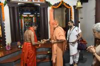 H.H. Swamiji's visit to Shri Shankar Narayan Duttatreya Devasthan Udupi, Sunkad Katte Shri Vinayak Devasthan Kalyanpur and Shri Umamaheshwar Temple, Kalynanpur.  (20 Dec 2023)