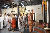 H.H. Swamiji's visit to Shri Shankar Narayan Duttatreya Devasthan Udupi, Sunkad Katte Shri Vinayak Devasthan Kalyanpur and Shri Umamaheshwar Temple, Kalynanpur.  (20 Dec 2023)