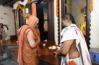 H.H. Swamiji's visit to Shri Shankar Narayan Duttatreya Devasthan Udupi, Sunkad Katte Shri Vinayak Devasthan Kalyanpur and Shri Umamaheshwar Temple, Kalynanpur.  (20 Dec 2023)