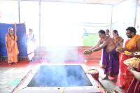 H.H. Swamiji's visit to Shri Shankar Narayan Duttatreya Devasthan Udupi, Sunkad Katte Shri Vinayak Devasthan Kalyanpur and Shri Umamaheshwar Temple, Kalynanpur.  (20 Dec 2023)