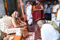 H.H. Swamiji's visit to Shri Shankar Narayan Duttatreya Devasthan Udupi, Sunkad Katte Shri Vinayak Devasthan Kalyanpur and Shri Umamaheshwar Temple, Kalynanpur.  (20 Dec 2023)