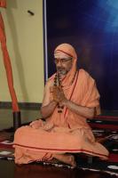 HH Swamiji arriving at Guru Math, Mallapur on 12th February 2021 for the Punar Pratishtha ceremonies (14th of Feb 2021).