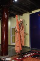 HH Swamiji arriving at Guru Math, Mallapur on 12th February 2021 for the Punar Pratishtha ceremonies (14th of Feb 2021).