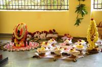 HH.Swamiji at Guru Math, Mallapur for Punar Pratishtha and Kalasha Sthapana  - 13 Feb 2021