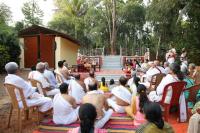 HH.Swamiji at Guru Math, Mallapur for Punar Pratishtha and Kalasha Sthapana  - 13 Feb 2021