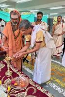 HH Swamiji's visit to Maharshi Karve Stree Shikshan Saunstha's Anudanith Madhyamik Ashram Shala, Kamshet (28 Nov 2024)