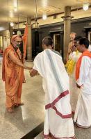 HH Swamiji's visit to Shree Kanchin Durga Parameshwari Temple Gudihittal, Shirali (1 April 2024)