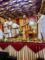 HH Swamiji's visit to Shree Kanchin Durga Parameshwari Temple Gudihittal, Shirali (1 April 2024)