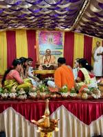 HH Swamiji's visit to Shree Kanchin Durga Parameshwari Temple Gudihittal, Shirali (1 April 2024)