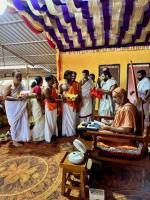 HH Swamiji's visit to Shree Kanchin Durga Parameshwari Temple Gudihittal, Shirali (1 April 2024)