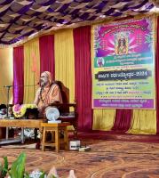 HH Swamiji's visit to Shree Kanchin Durga Parameshwari Temple Gudihittal, Shirali (1 April 2024)