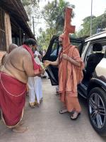 HH Swamiji's visit to Shree Mahalasa Narayani Temple, Basrur (17 Jan 2024)