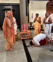 HH Swamiji's visit to Shree Vanadurga and Shree Mahalasa Narayani Temple Tenkanidiyuru (30 March 2024)