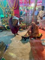 HH Swamiji's visit to Shree Vanadurga and Shree Mahalasa Narayani Temple Tenkanidiyuru (30 March 2024)