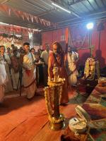 HH Swamiji's visit to Shree Vanadurga and Shree Mahalasa Narayani Temple Tenkanidiyuru (30 March 2024)