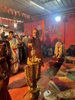 HH Swamiji's visit to Shree Vanadurga and Shree Mahalasa Narayani Temple Tenkanidiyuru (30 March 2024)