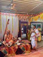 HH Swamiji's visit to Shree Vanadurga and Shree Mahalasa Narayani Temple Tenkanidiyuru (30 March 2024)