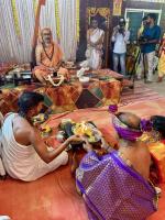 HH Swamiji's visit to Shree Vanadurga and Shree Mahalasa Narayani Temple Tenkanidiyuru (30 March 2024)