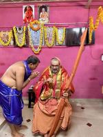 HH Swamiji's visit to Shree Vanadurga and Shree Mahalasa Narayani Temple Tenkanidiyuru (30 March 2024)