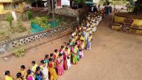 HH Swamiji's visit to Shree Vishwa Shakti Temple Sanabavi, Alvekodi (15 March 2024)