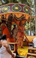 HH Swamiji's visit to Shree Vishwa Shakti Temple Sanabavi, Alvekodi (15 March 2024)