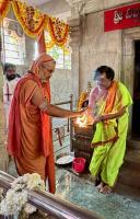 HH Swamiji's visit to Shree Vishwa Shakti Temple Sanabavi, Alvekodi (15 March 2024)