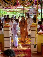 HH Swamiji's visit to Shri Arekal Mahasati Temple Chitrapur, Shirali (11 Oct 2024)
