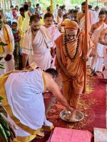 HH Swamiji's visit to Shri Arekal Mahasati Temple Chitrapur, Shirali (11 Oct 2024)