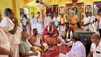 HH Swamiji's visit to Shri Arekal Mahasati Temple Chitrapur, Shirali (11 Oct 2024)