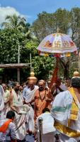 HH Swamiji's visit to Shri Arekal Mahasati Temple Chitrapur, Shirali (11 Oct 2024)
