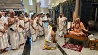 HH Swamiji's visit to Shri Arekal Mahasati Temple Chitrapur, Shirali (11 Oct 2024)