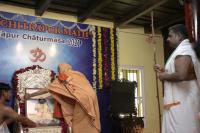 Inauguration of HH Shrimat Parijnanashram Swamiji III Photo and Peetha at Mallapur Math on 26 August 2021