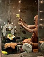Jalabhisheka at HH Shrimat Krishnashram Swamiji Sannidhi on Samaradhana Divasa (23 Dec 2024)